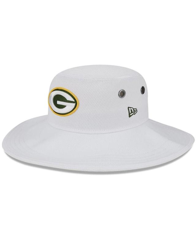 Mens New Era White Green Bay Packers 2023 Nfl Training Camp Panama Bucket Hat Product Image