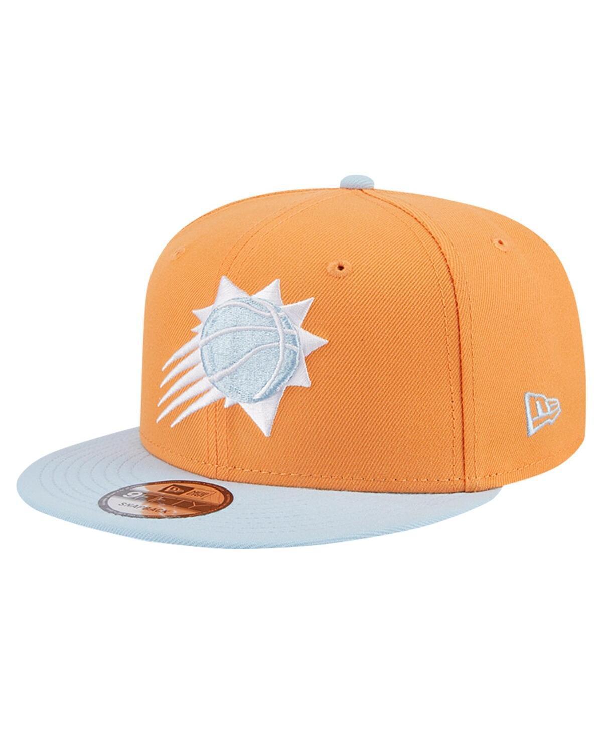 New Era Mens Orange/Light Blue Phoenix Suns 2-Tone Color Pack 9fifty Snapback Hat Product Image