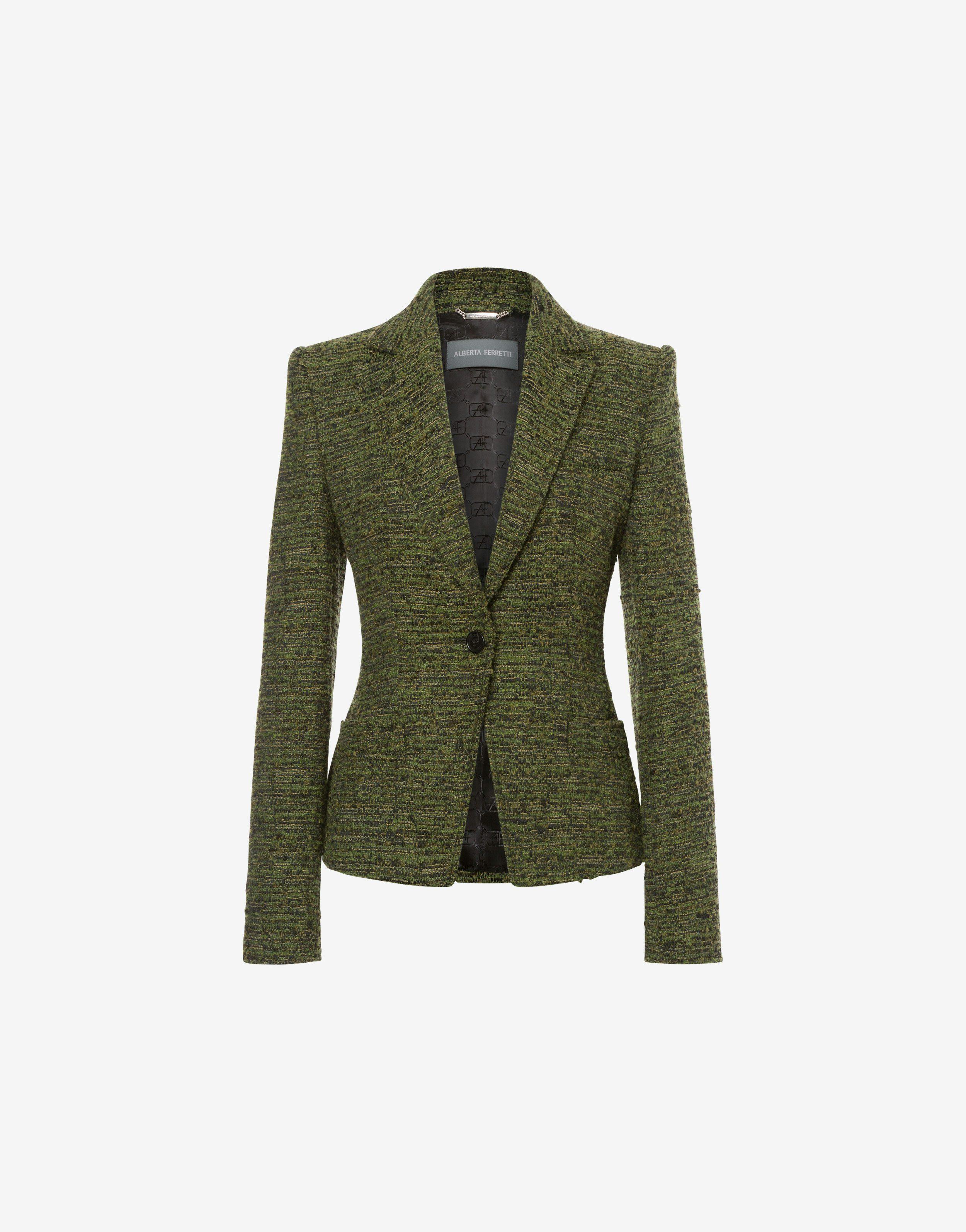 Buttoned tweed jacket Product Image