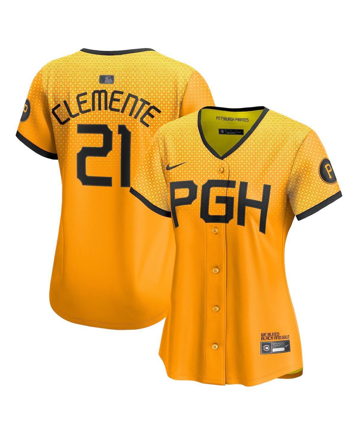 Roberto Clemente Pittsburgh Pirates City Connect Nike Women's Dri-FIT ADV MLB Limited Jersey Product Image