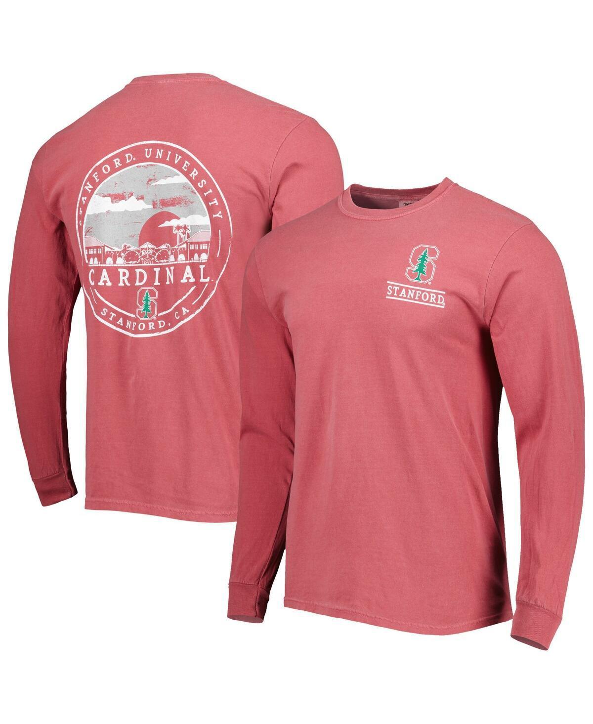 Mens Cardinal Stanford Cardinal Circle Campus Scene Long Sleeve T-Shirt Product Image