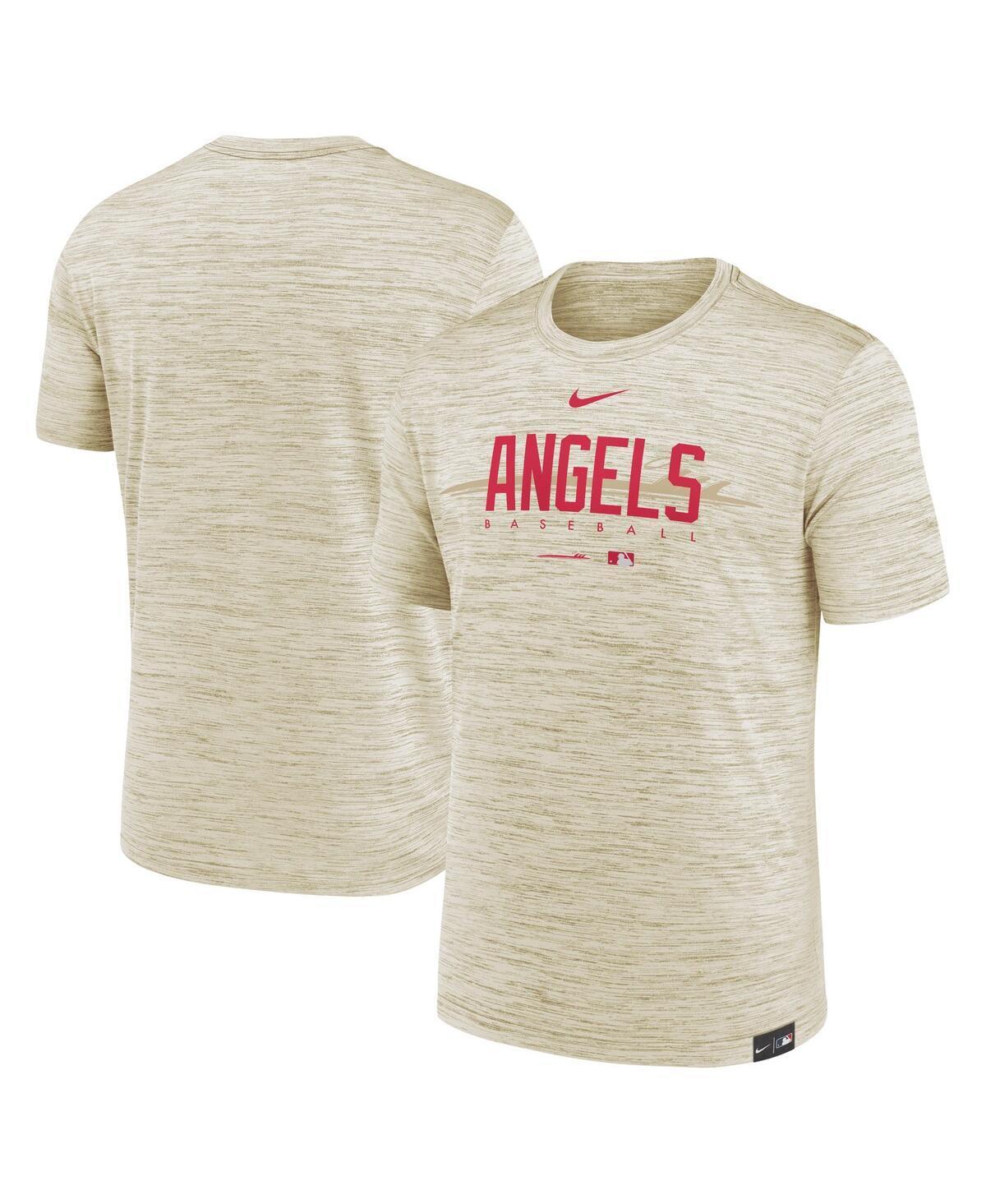 Mens Nike Cream Los Angeles Angels City Connect Velocity Practice Performance T-shirt Product Image