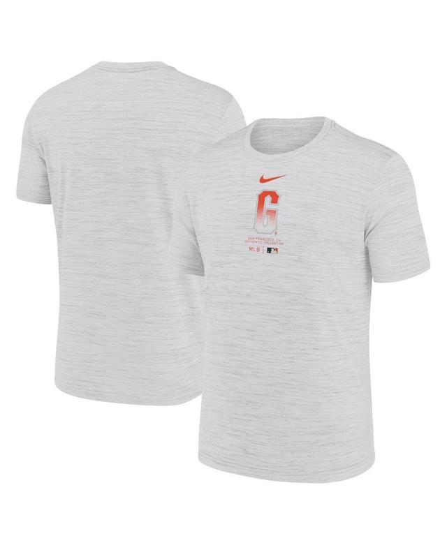 Nike Mens White San Francisco Giants City Connect Practice Velocity Performance T-Shirt Product Image