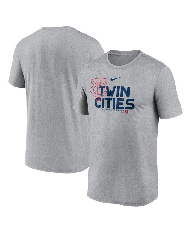 Mens Nike Heathered Charcoal Minnesota Twins Local Rep Legend Performance T-shirt Product Image