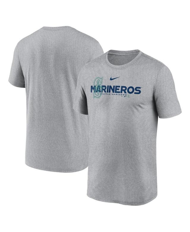 Mens Nike Heathered Seattle Mariners Local Rep Legend Performance T-Shirt Grey Product Image