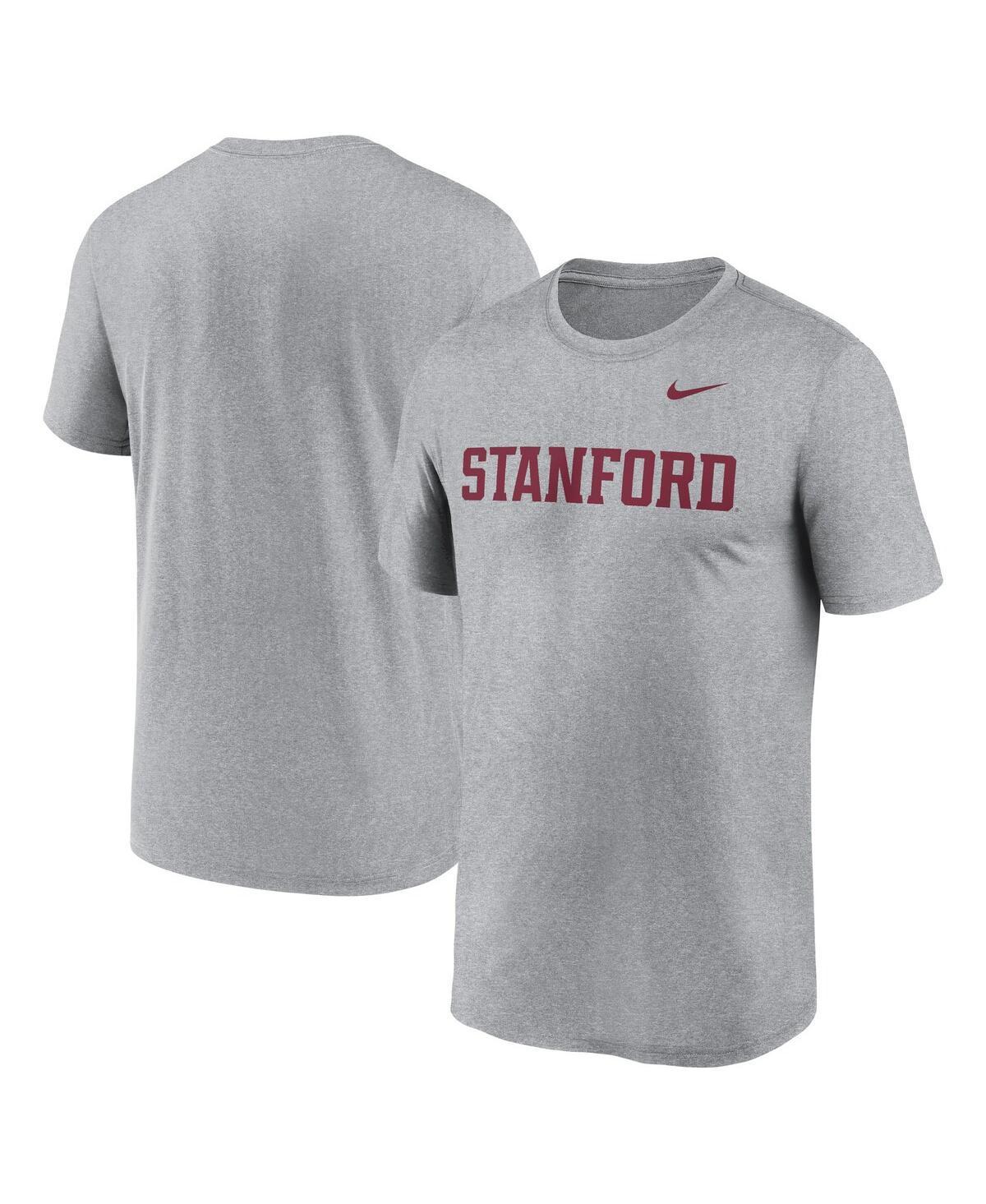 Mens Nike Heather Gray Stanford Cardinal Primetime Legend Wordmark T-Shirt Product Image