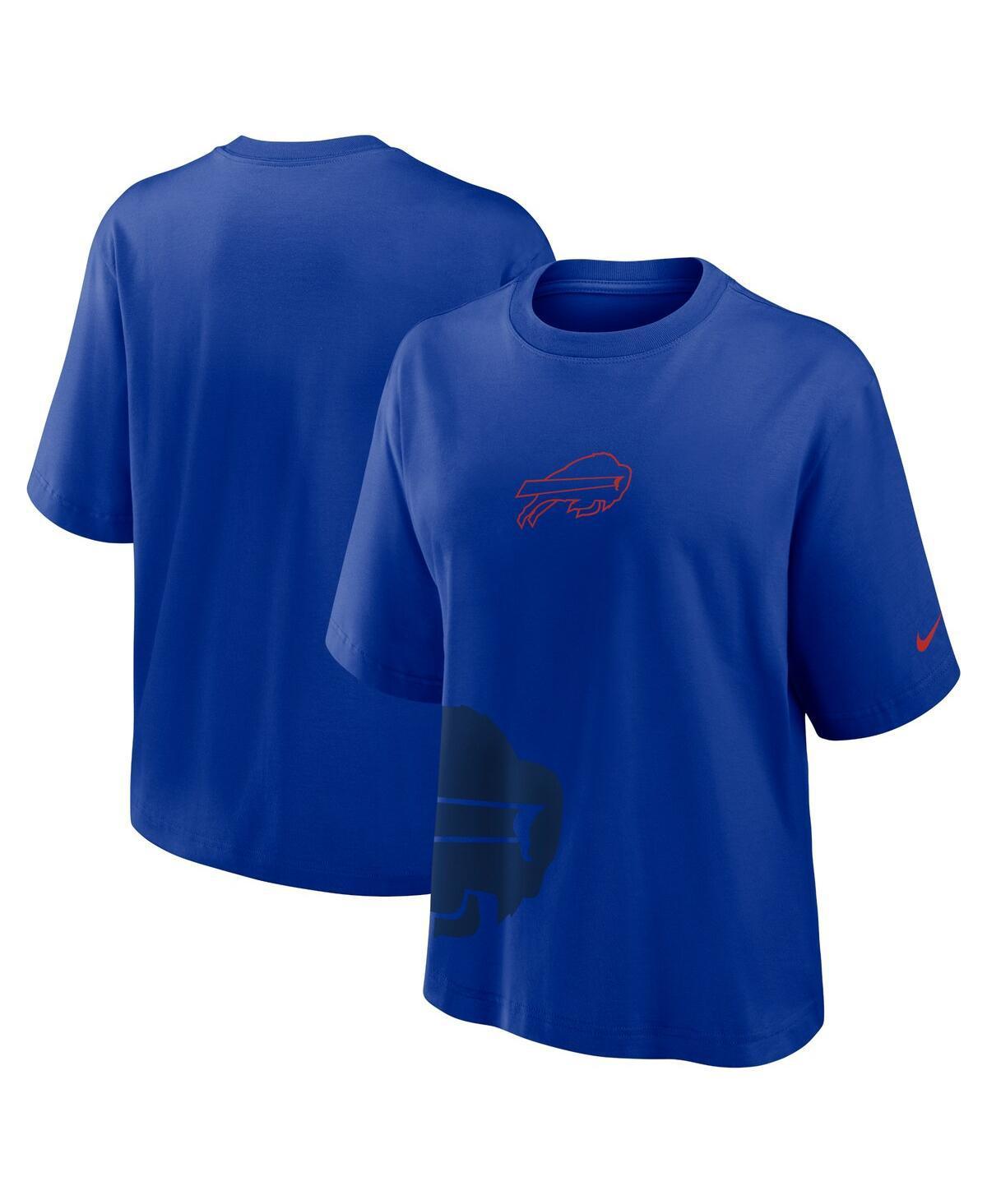 Nike Womens Royal Buffalo Bills Boxy T-Shirt Product Image