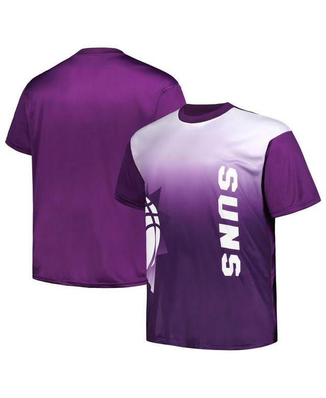 Mens Purple Phoenix Suns Big and Tall Sublimated T-shirt Product Image