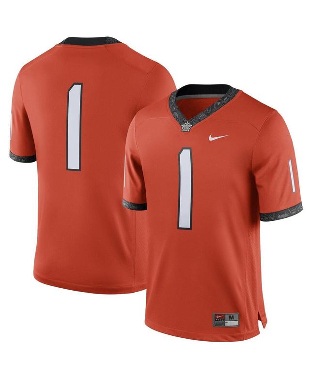 Mens Nike #1 Orange Oklahoma State Cowboys Alternate Game Jersey - Orange Product Image