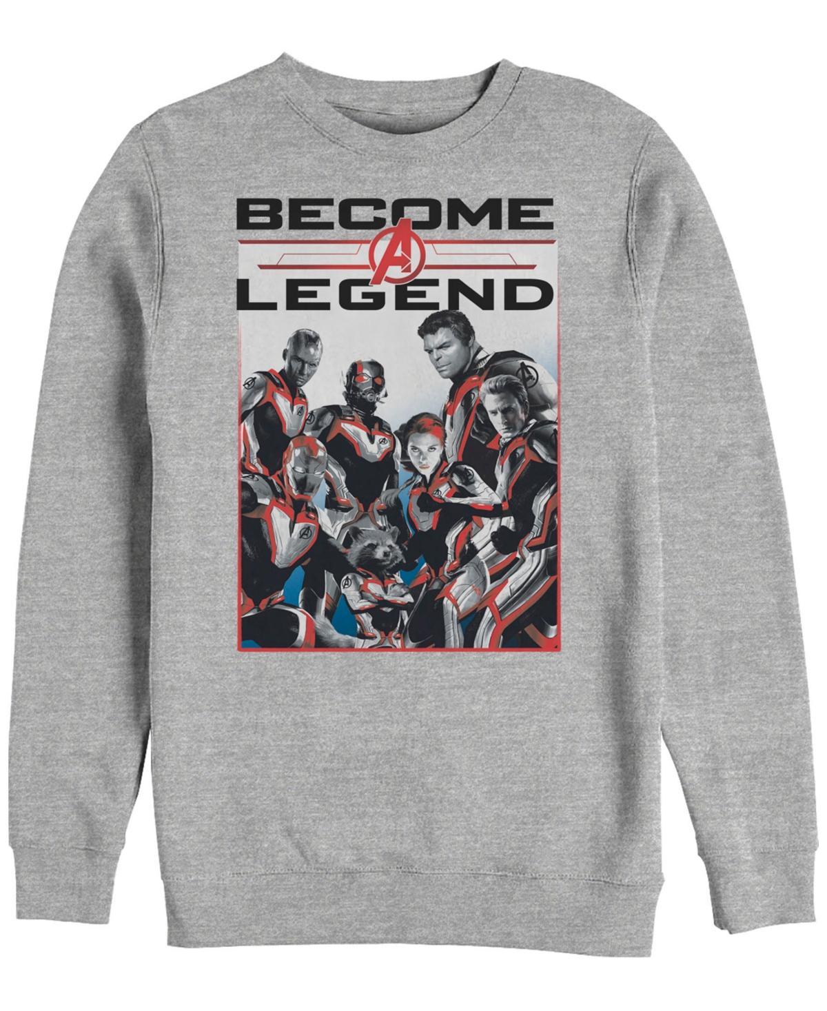 Mens Marvel Avengers Endgame Become A Legend Fleece Med Grey Product Image