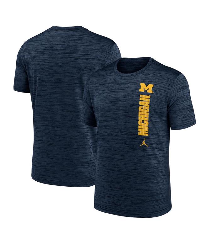 Jordan Mens Navy Michigan Wolverines 2024 Sideline Velocity Performance T-Shirt Product Image