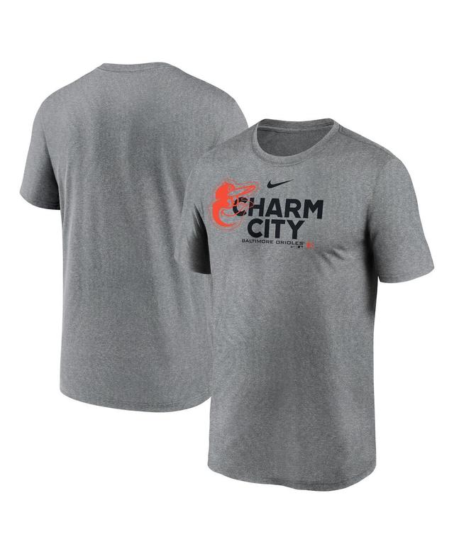 Mens Nike Heathered Charcoal Los Angeles Angels Local Rep Legend T-Shirt Grey Product Image