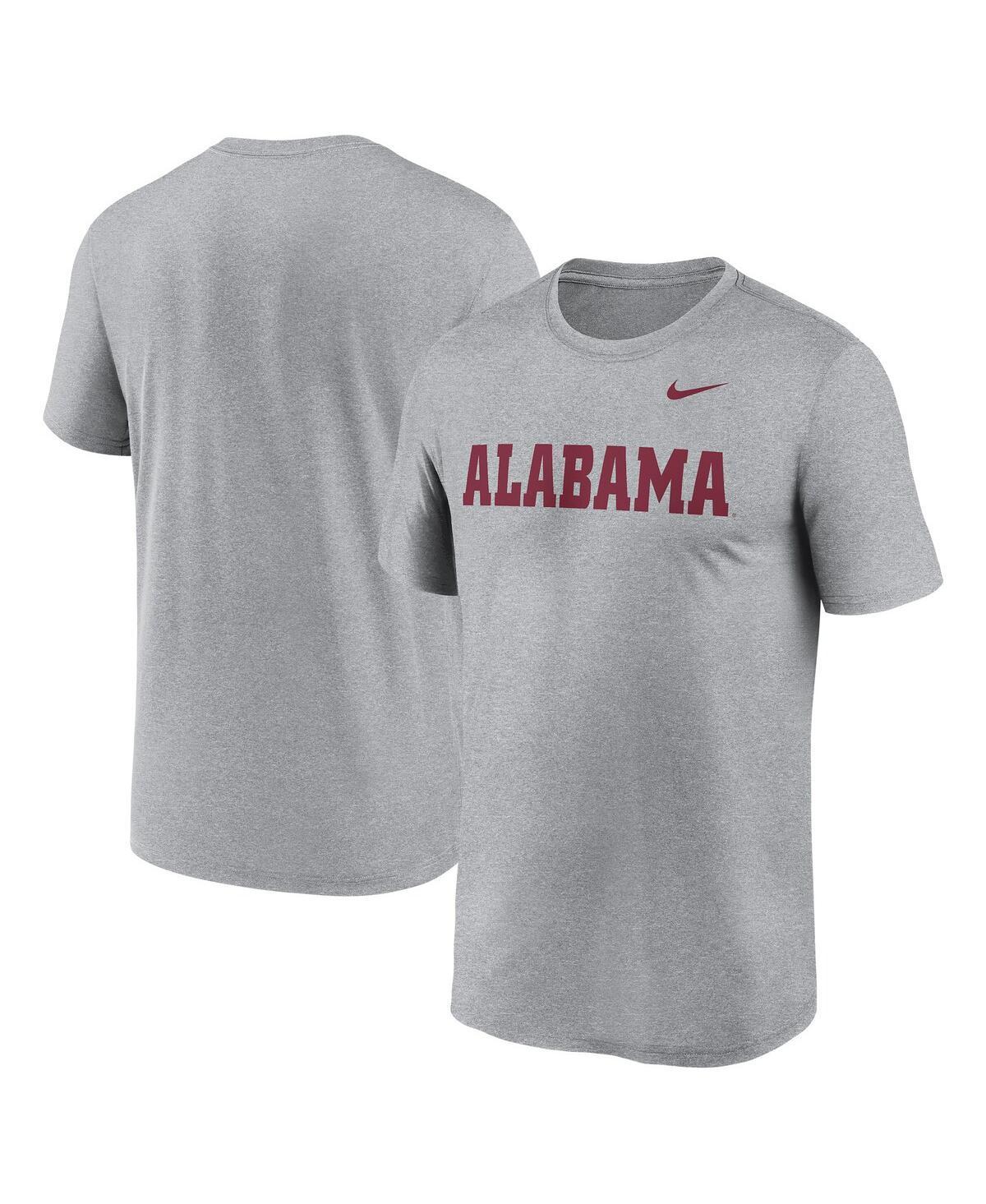 Nike Mens Heather Gray Alabama Crimson Tide Primetime Legend Wordmark T-Shirt Product Image