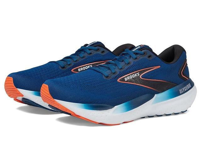 Brooks Glycerin 21 (Blue Opal/Black/Nasturtium) Men's Shoes Product Image