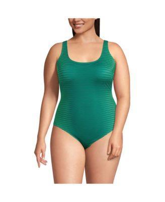 Plus Size Chlorine Resistant X-Back High Leg Soft Cup Tugless Sporty One Piece Product Image