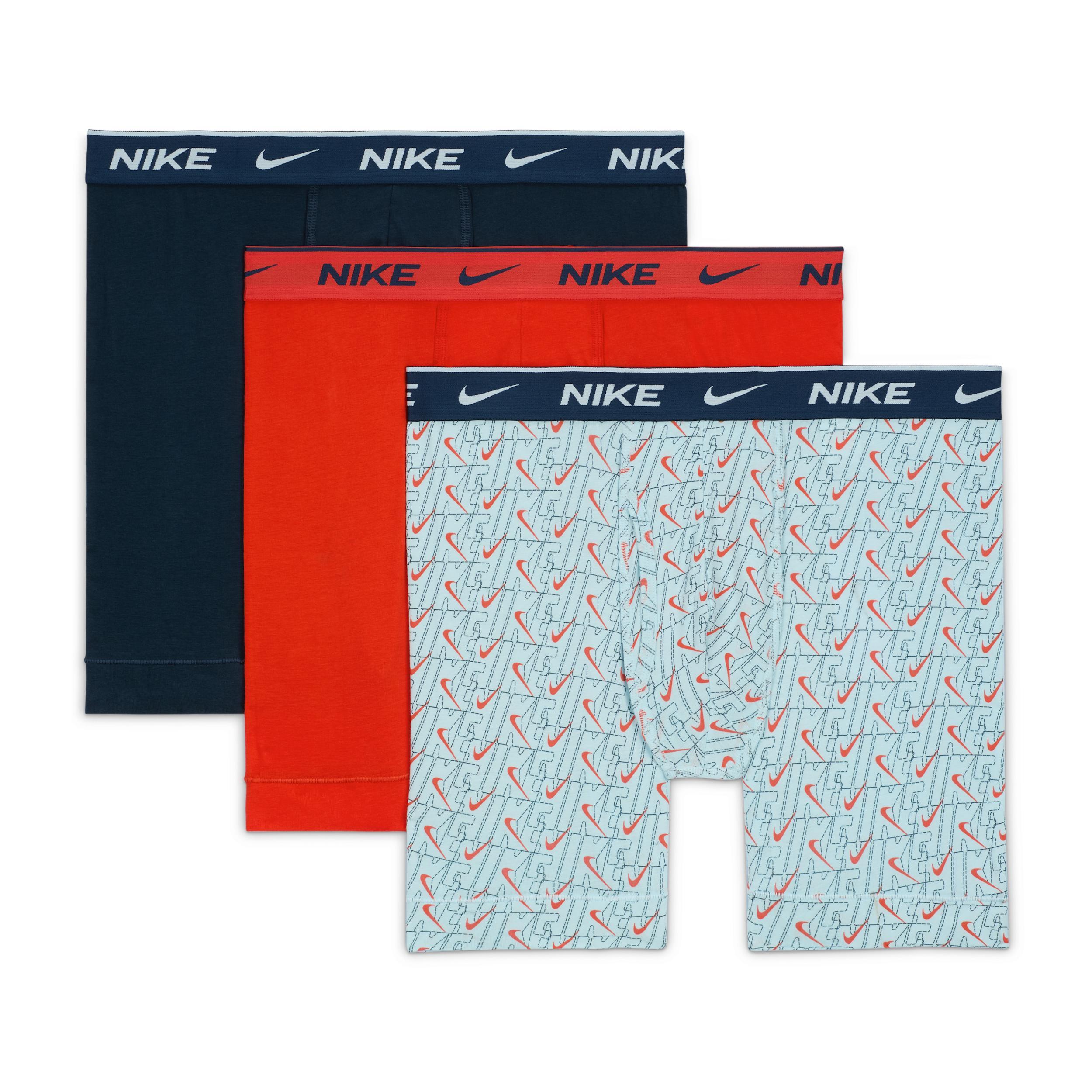 Nike Mens Dri-FIT Essential Cotton Stretch Boxer Briefs (3-Pack) Product Image