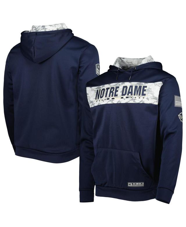 Mens Colosseum Navy Notre Dame Fighting Irish Oht Military-Inspired Appreciation Team Color Pullover Hoodie Product Image