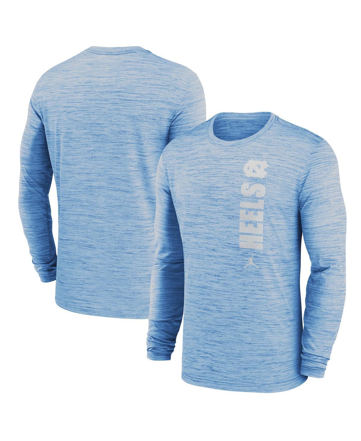 Jordan Mens Carolina Blue North Carolina Tar Heels 2024 Sideline Velocity Performance Long Sleeve T-Shirt Product Image