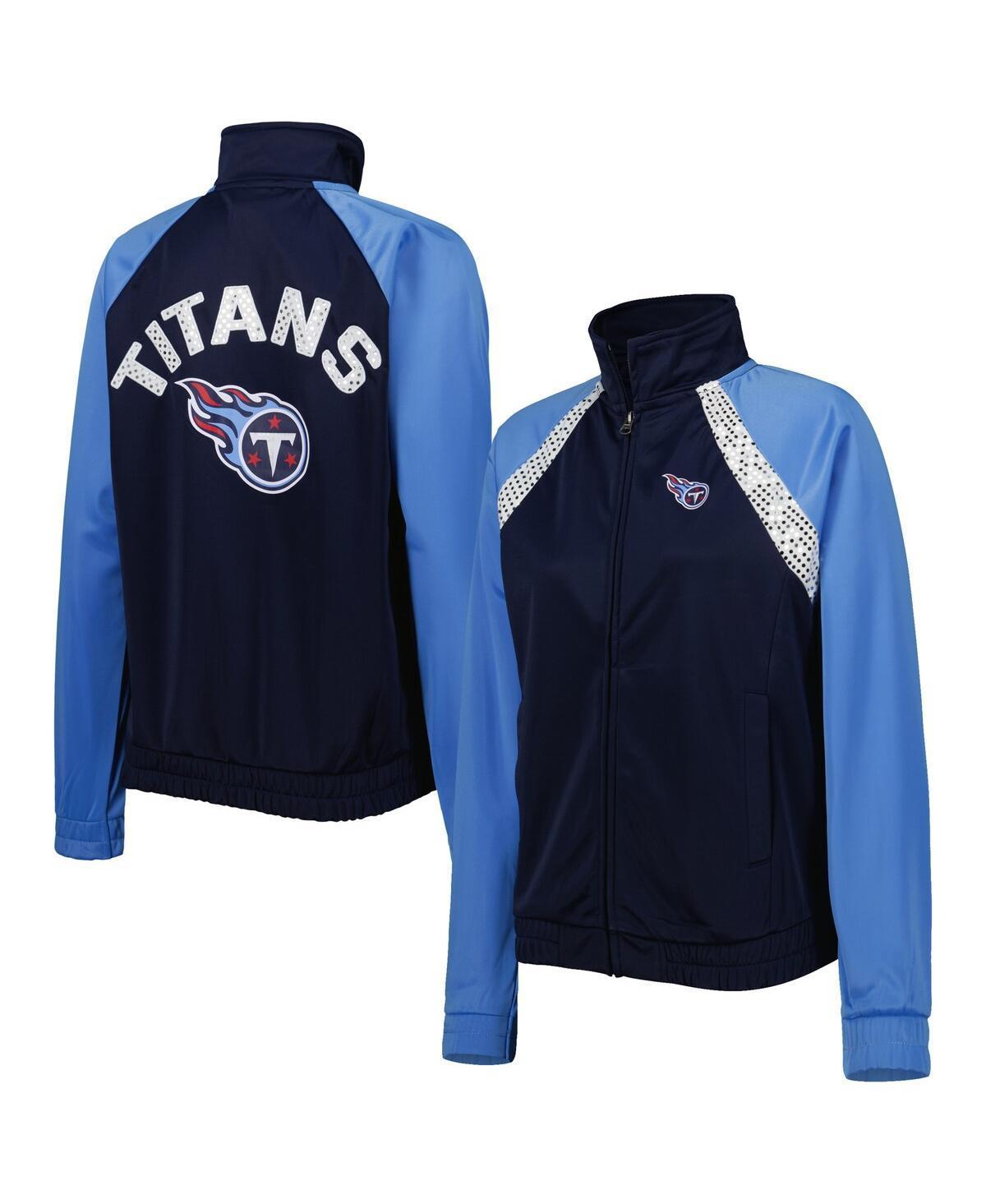 Womens G-III 4Her by Carl Banks /Light Blue Tennessee Titans Confetti Raglan Full-Zip Track Jacket Product Image