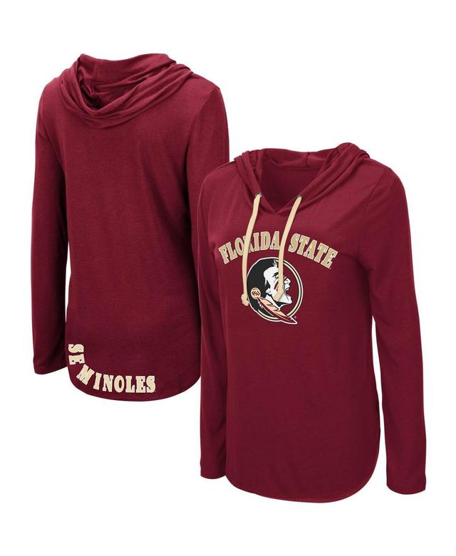 Womens Colosseum Garnet Florida State Seminoles My Lover Lightweight Hooded Long Sleeve T-shirt Product Image