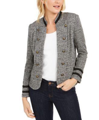 Womens Tommy Hilfiger Marled Band Jacket Product Image