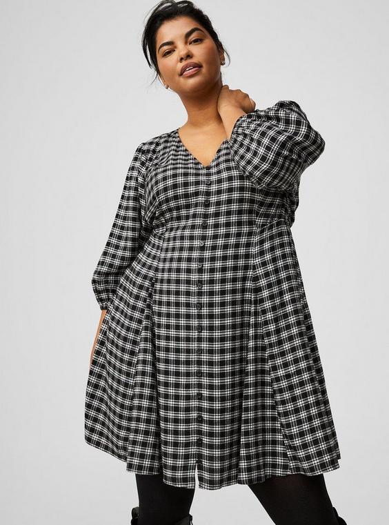 Mini Brushed Flannel Skater Dress product image