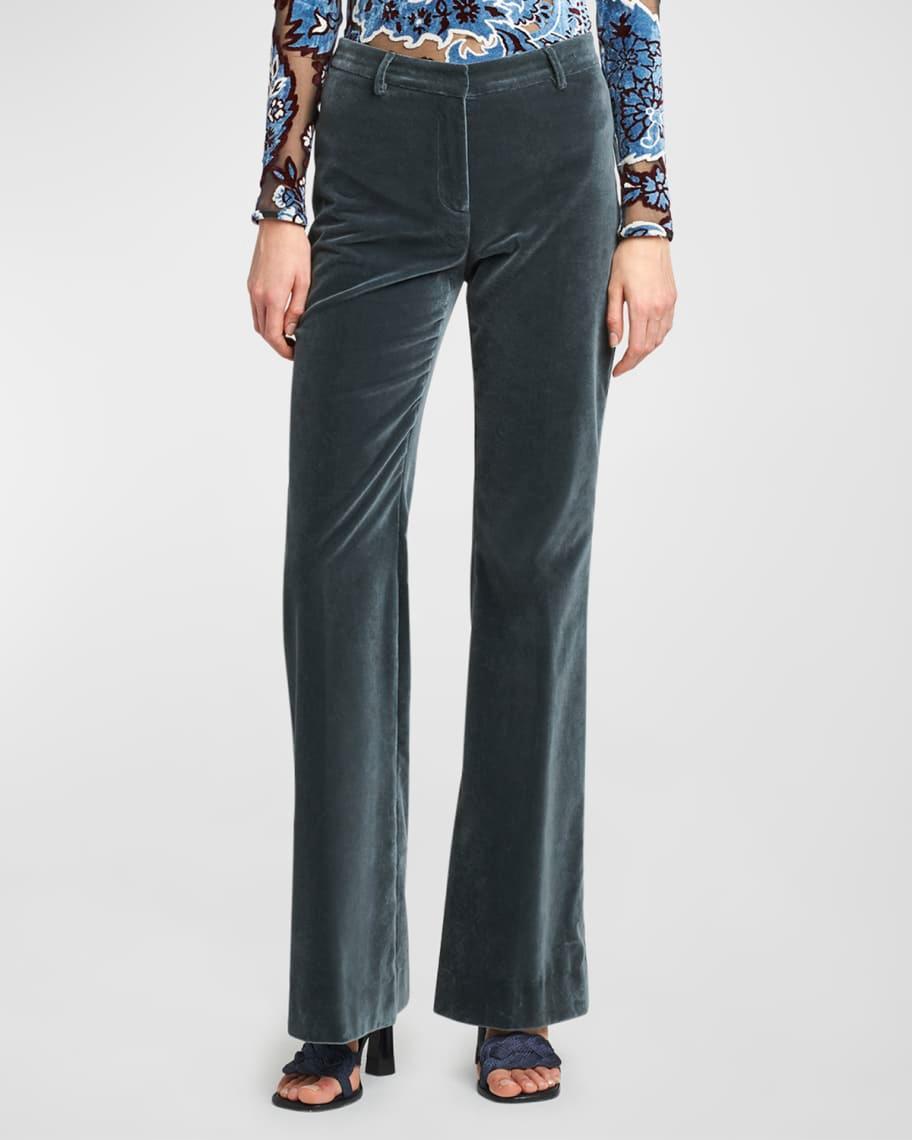 Bootcut Velvet Trousers Product Image