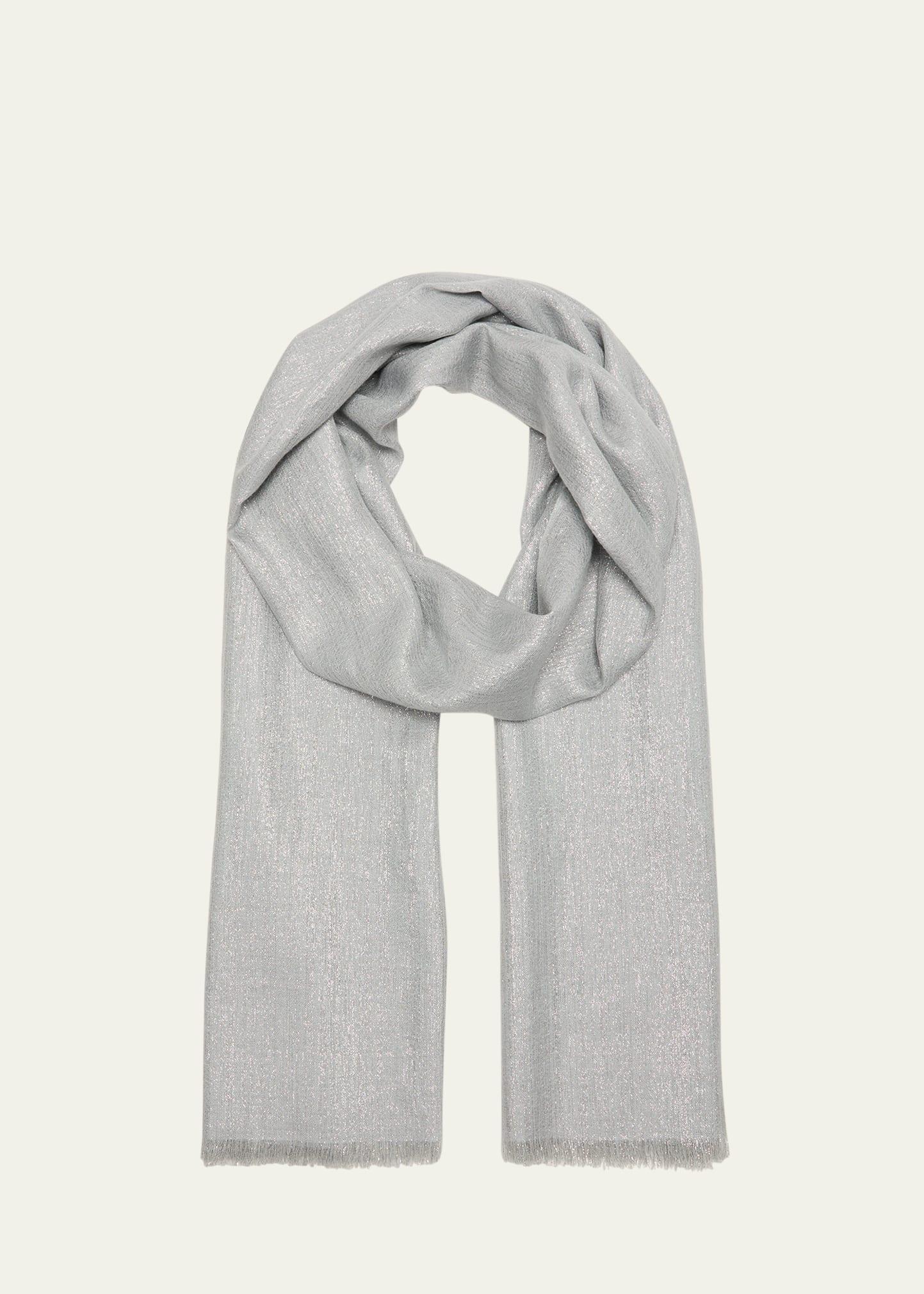 Womens Cashmere And Silk Sparkling Scarf Product Image