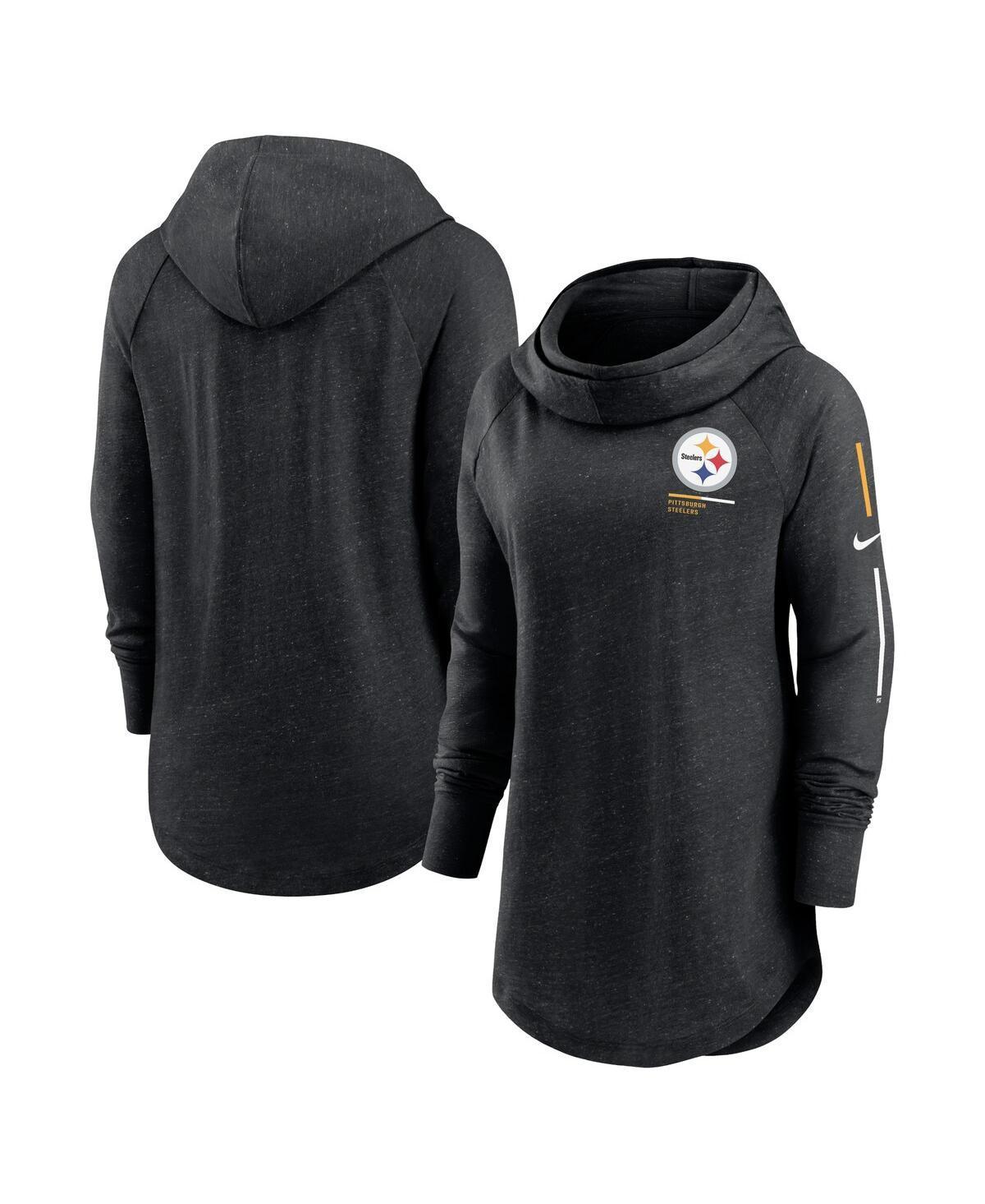 Womens Nike Heather Charcoal Arizona Cardinals Raglan Funnel Neck Pullover Hoodie Product Image