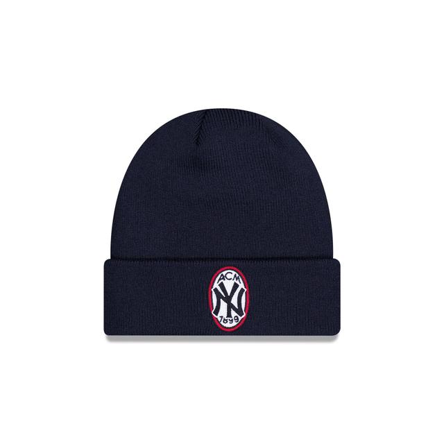 AC Milan x New York Yankees Navy Knit Beanie Male Product Image