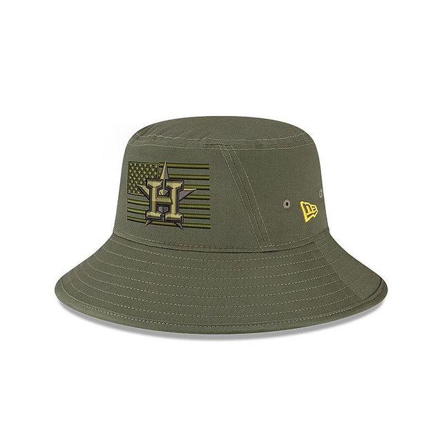 Mens New Era Green Houston Astros 2023 Armed Forces Day Bucket Hat Product Image