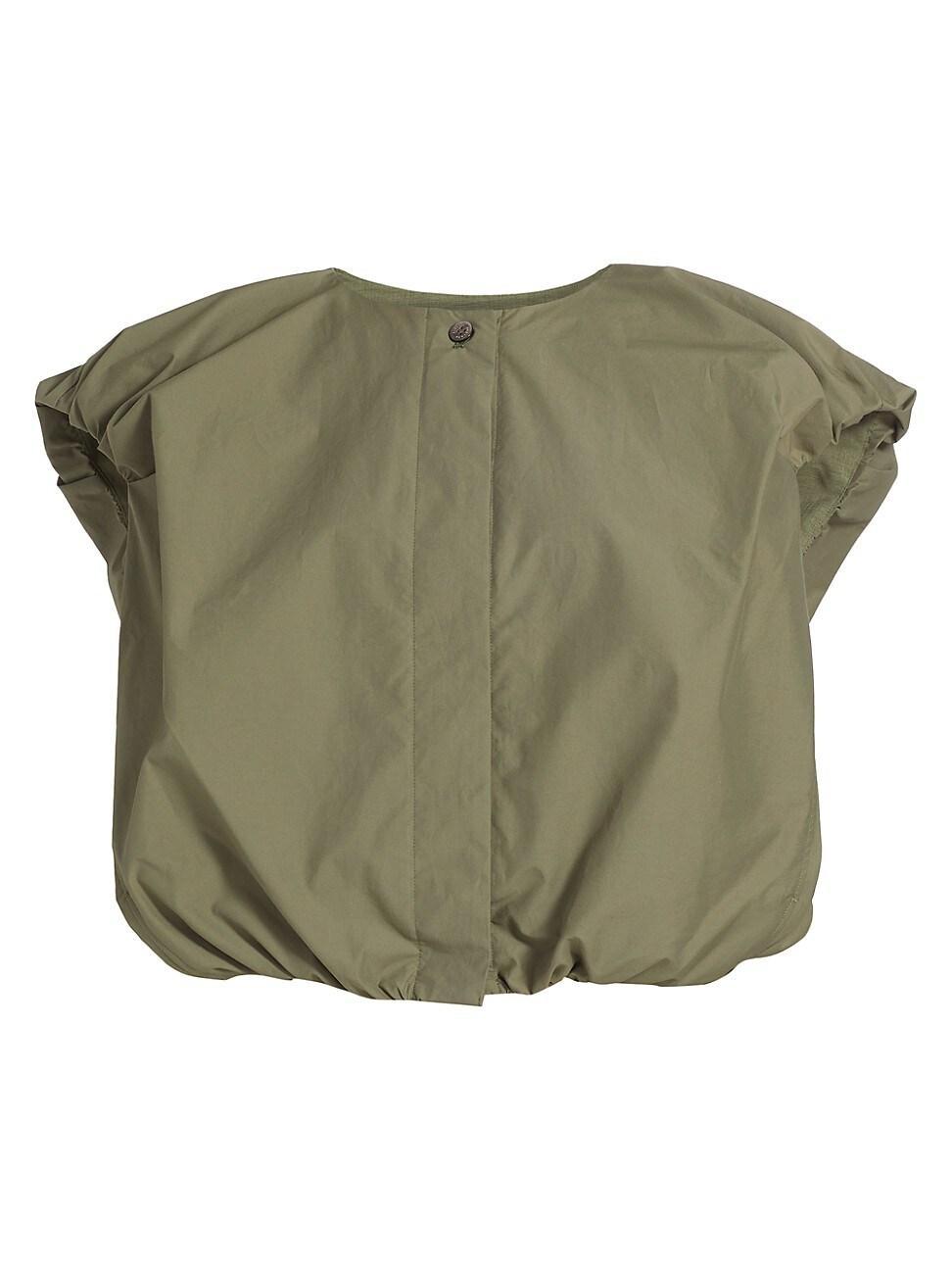 Womens Puff-Sleeve Parachute Blouse Product Image