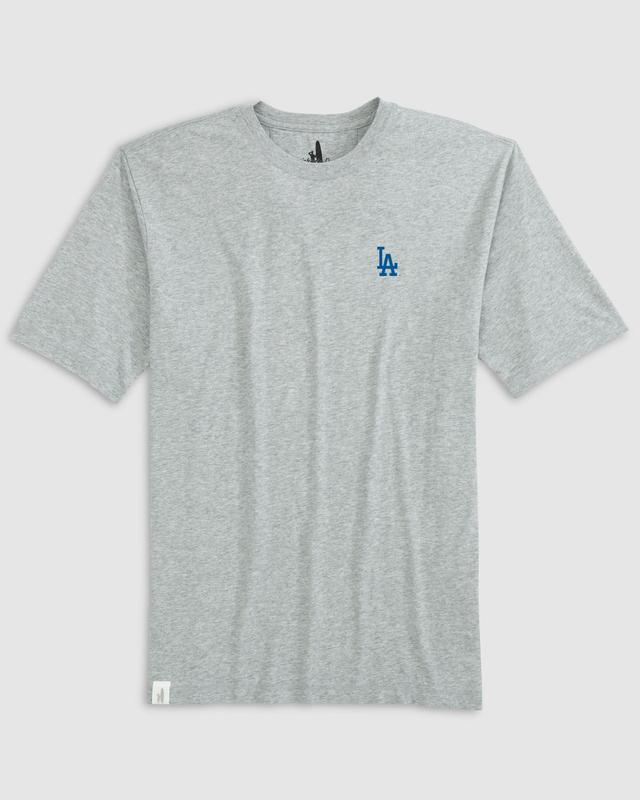 Los Angeles Dodgers Heathered Spencer Cotton T-Shirt Male Product Image