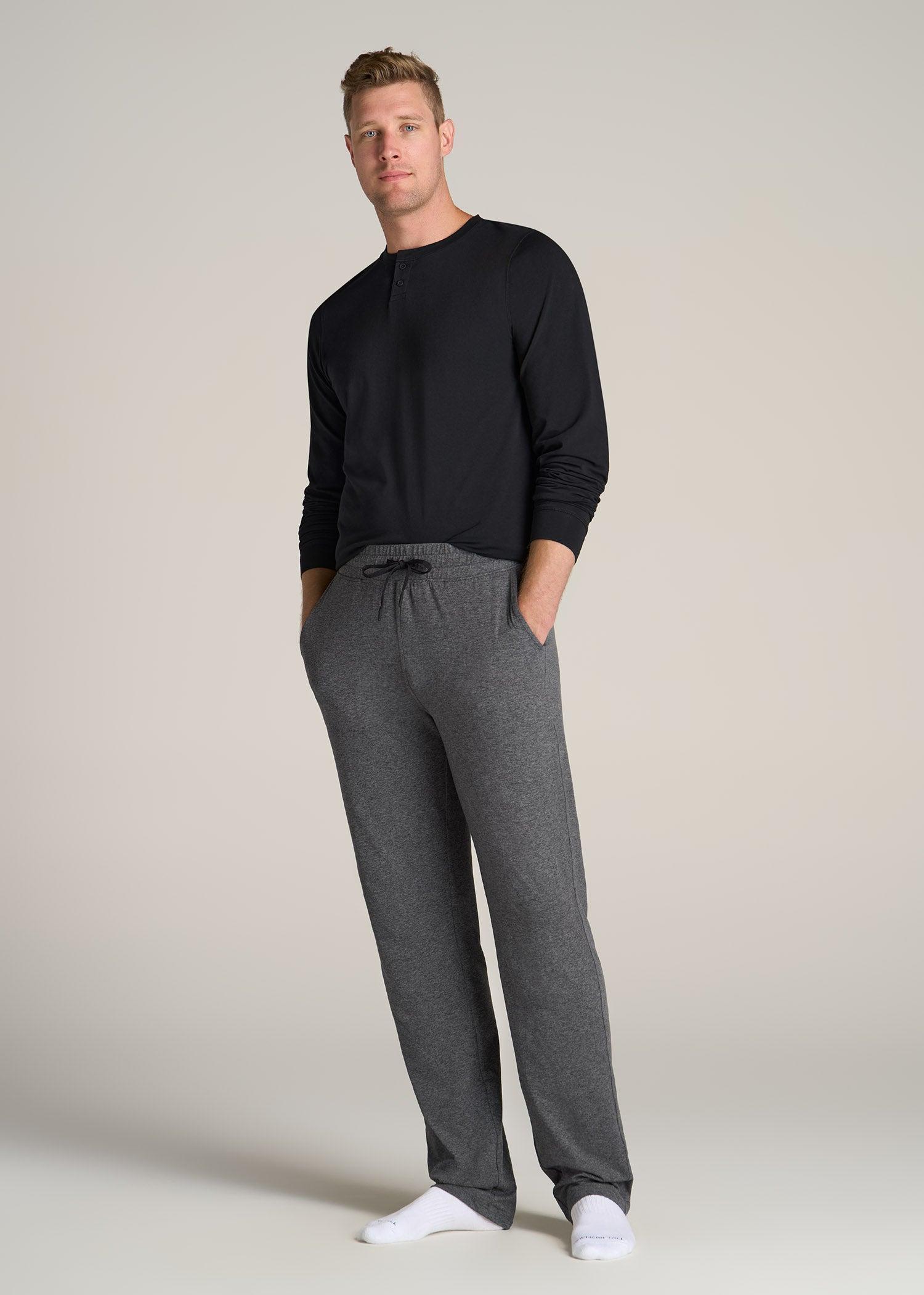 Weekender Stretch Men's Tall Lounge Pant in Charcoal Mix Male Product Image