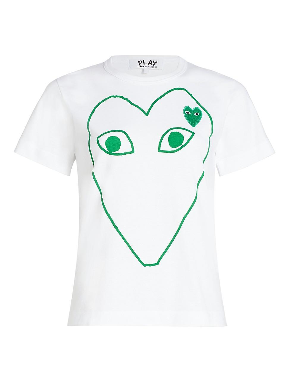 Womens Heart Logo Graphic T-Shirt Product Image