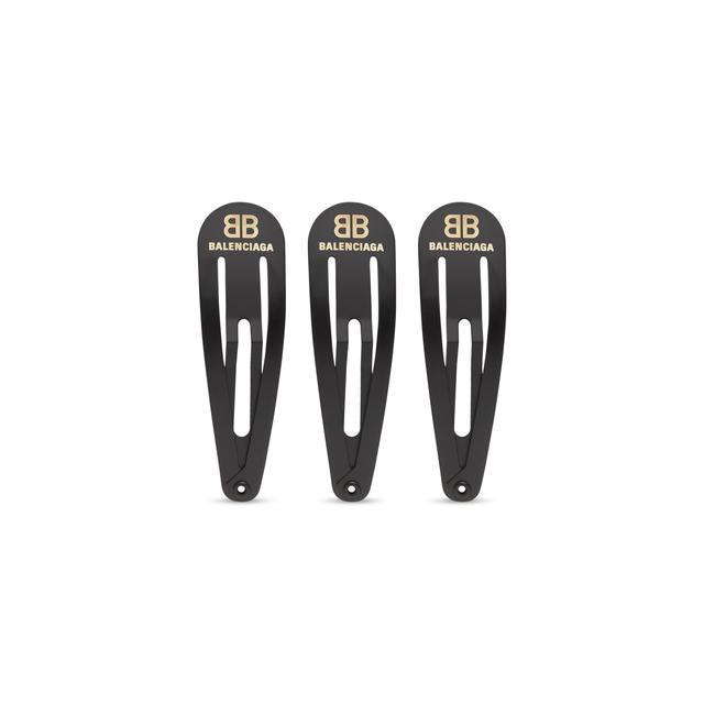 Women's Holli Snap Clip Set in Black Product Image