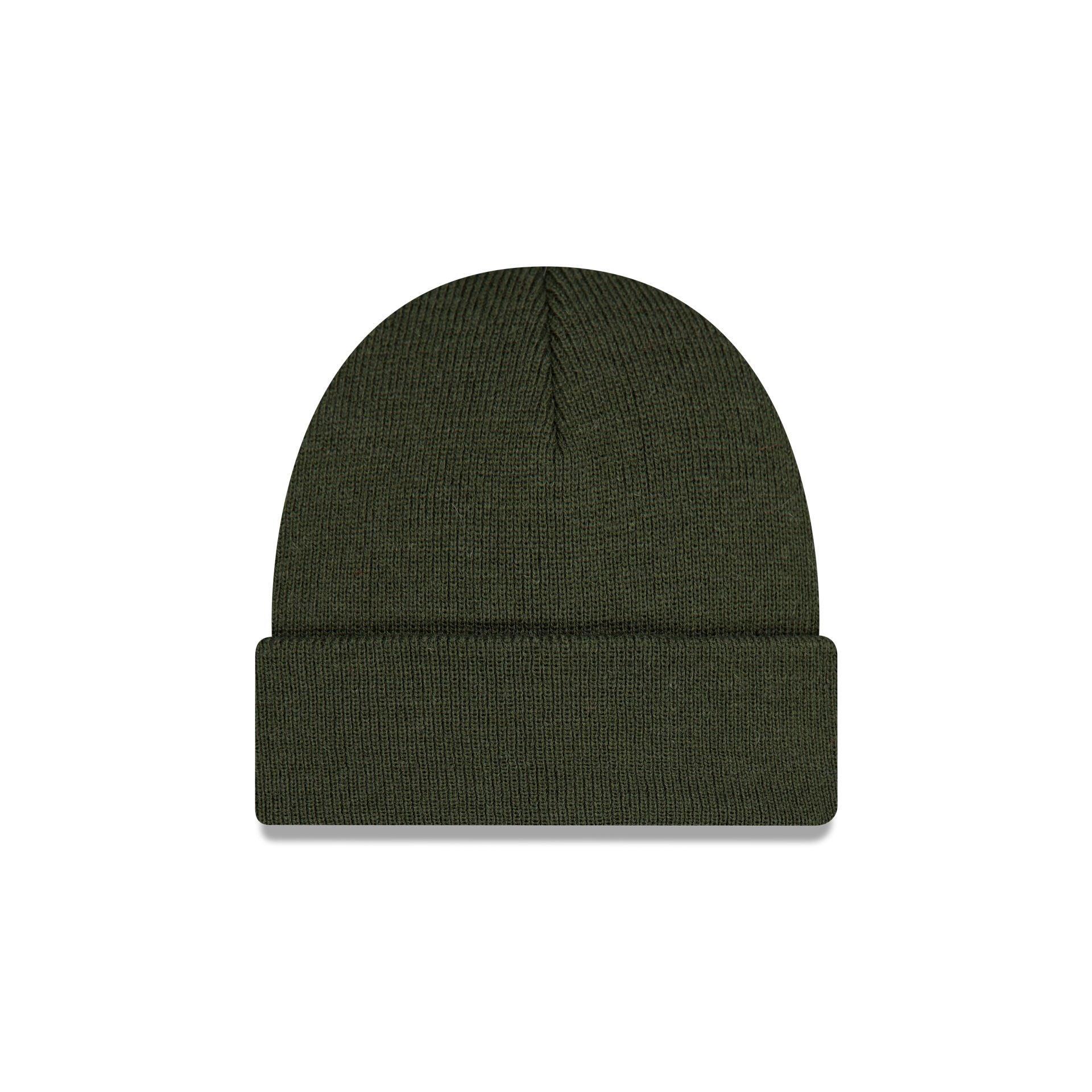 New Era Olive Short Cuff Knit Beanie Male Product Image