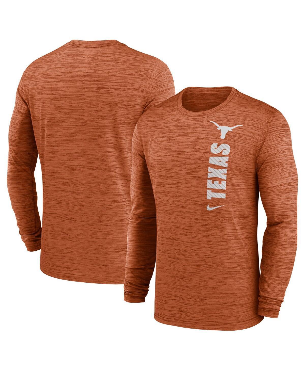 NIKE Men's Orange Denver Broncos 2024 Sideline Velocity Performance Long Sleeve T-shirt Product Image