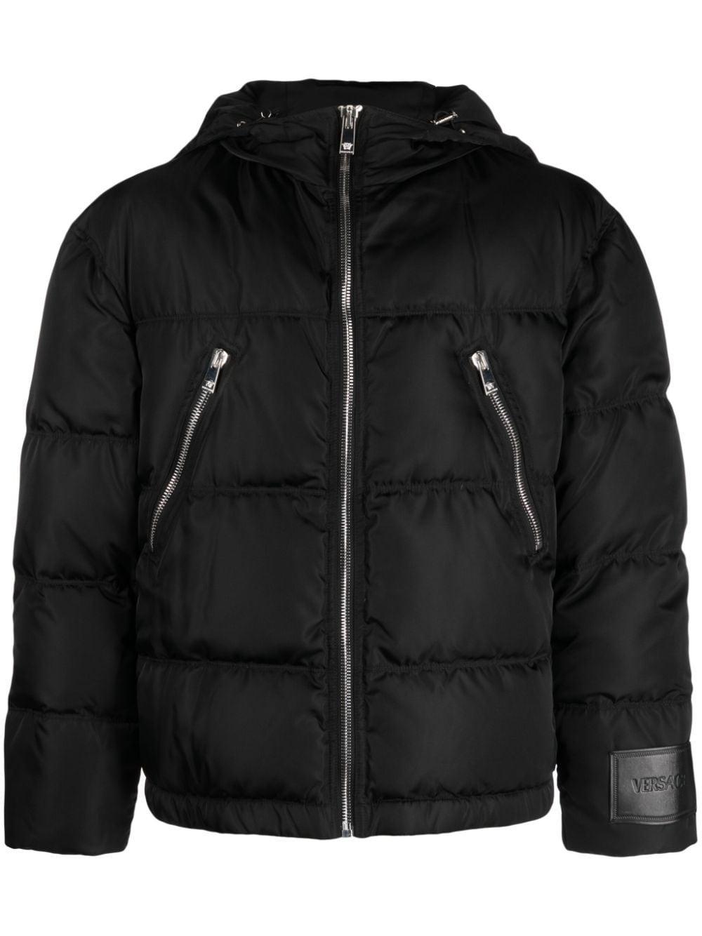 Zip-detail Puffer Jacket In Black Product Image