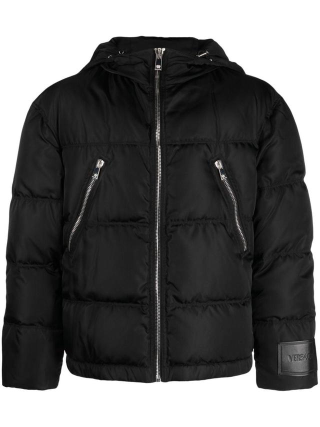 Zip-detail Puffer Jacket In Black Product Image