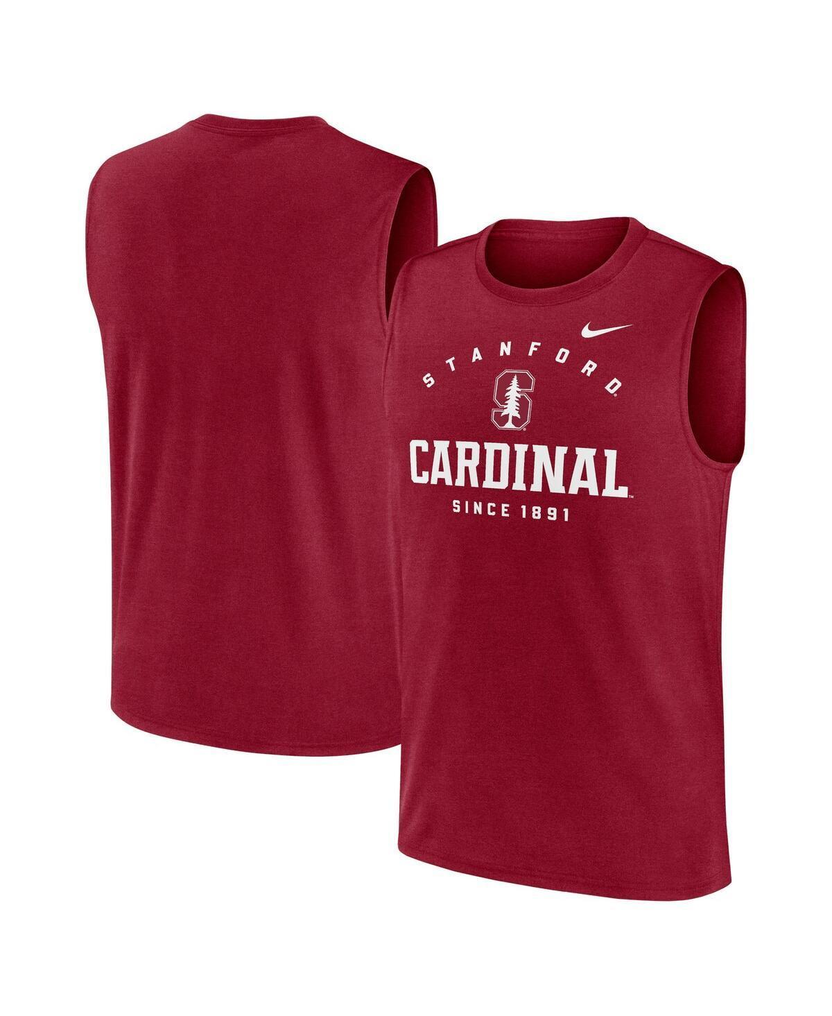 Mens Nike Cardinal Stanford Cardinal Primetime Legend Lock Up Performance Muscle Tank Top Product Image