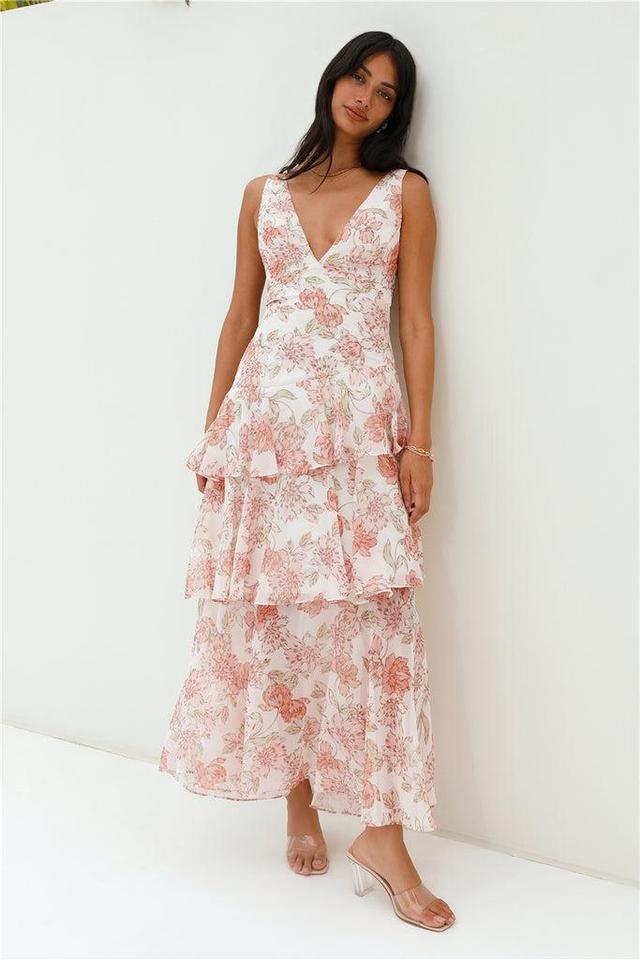 Foolish One Maxi Dress Pink Product Image