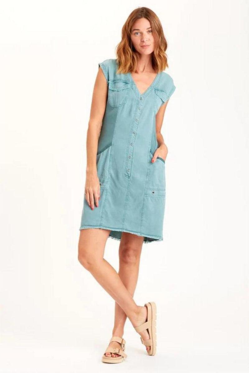 Aqua Tencel Dress product image