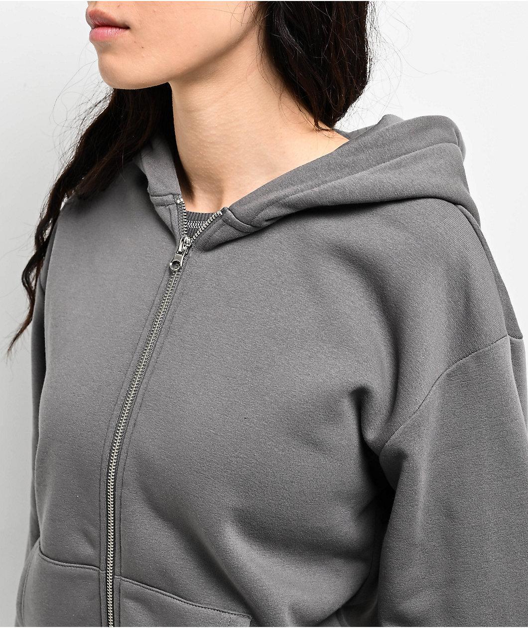 Zine Russo Grey Zip Hoodie Product Image