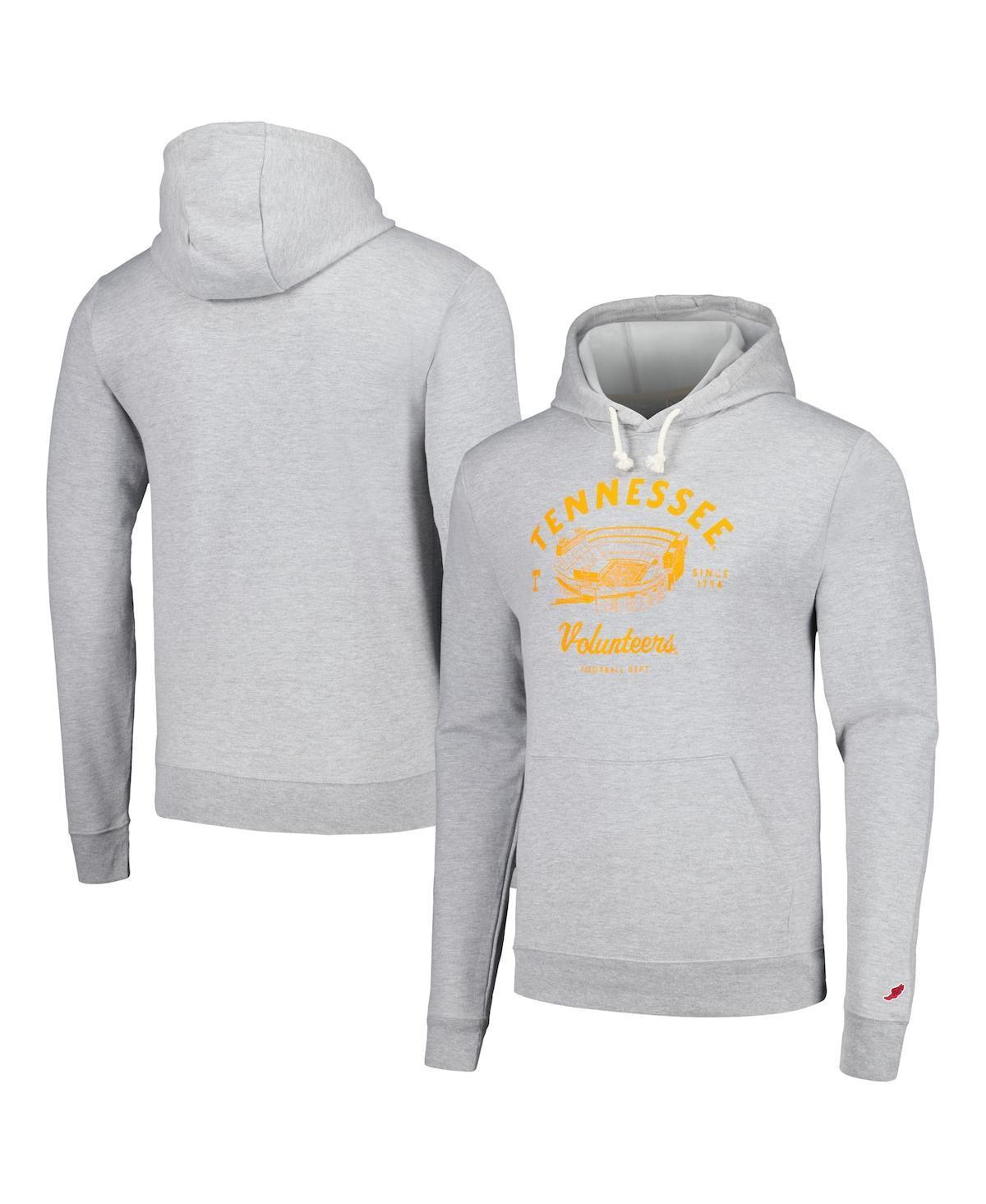 Mens League Collegiate Wear Heather Gray Tennessee Volunteers Stadium Essential Pullover Hoodie Product Image