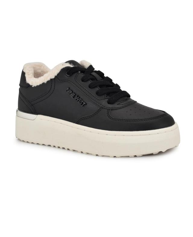 Nine West Cuddly Lace-Up Platform Womens Casual Sneakers Product Image