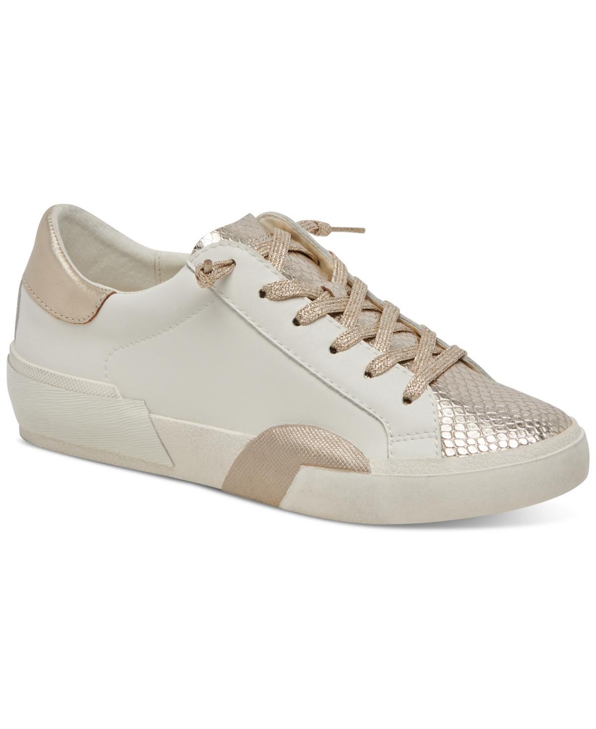 Zina Sneaker In White/tan Leather Product Image