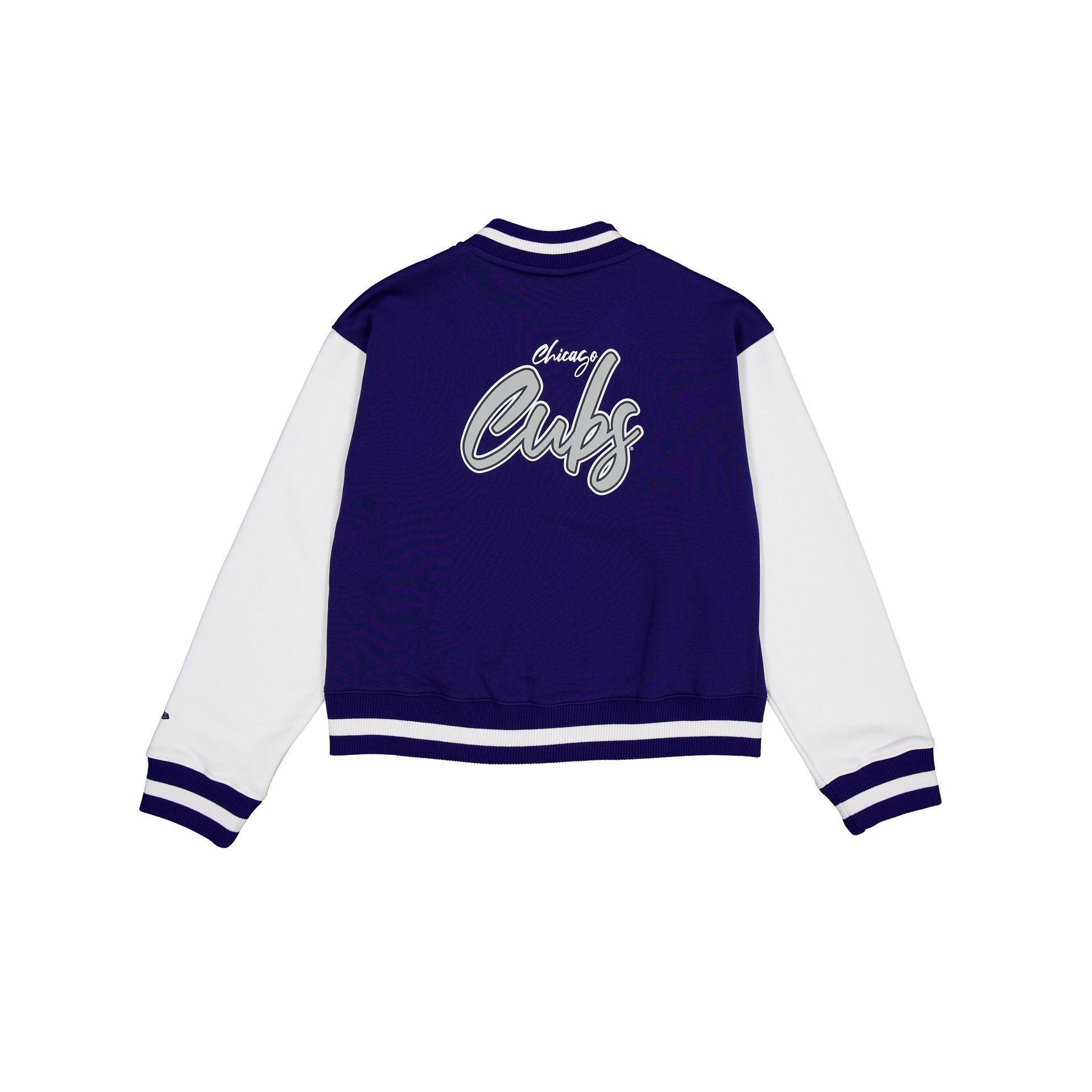 Chicago Cubs Throwback Fleece Women's Jacket Female Product Image