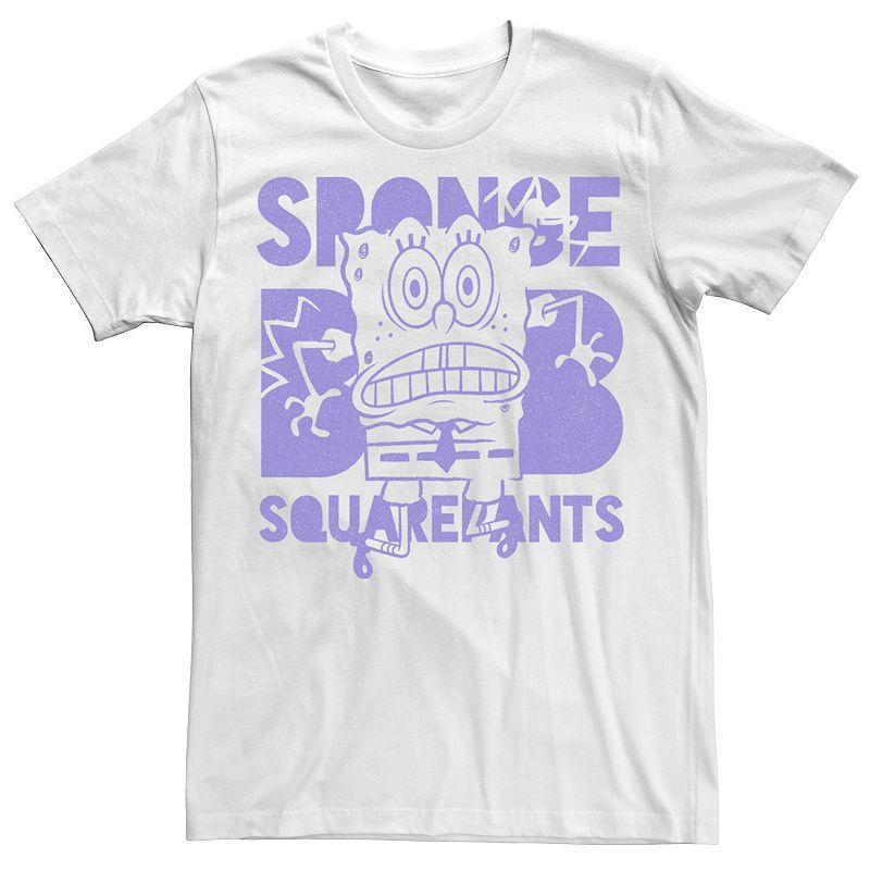 Mens SpongeBob SquarePants Scared Face Tee Product Image