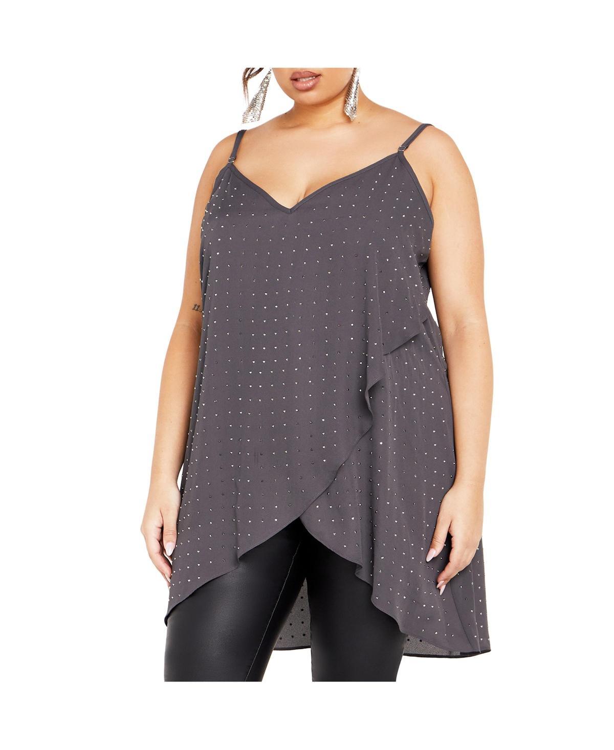 City Chic Womens Shine Hi Lo Cami Top Product Image